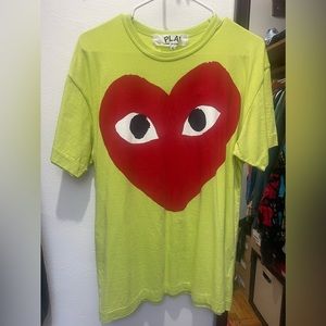 CDGxKith green shirt size XL